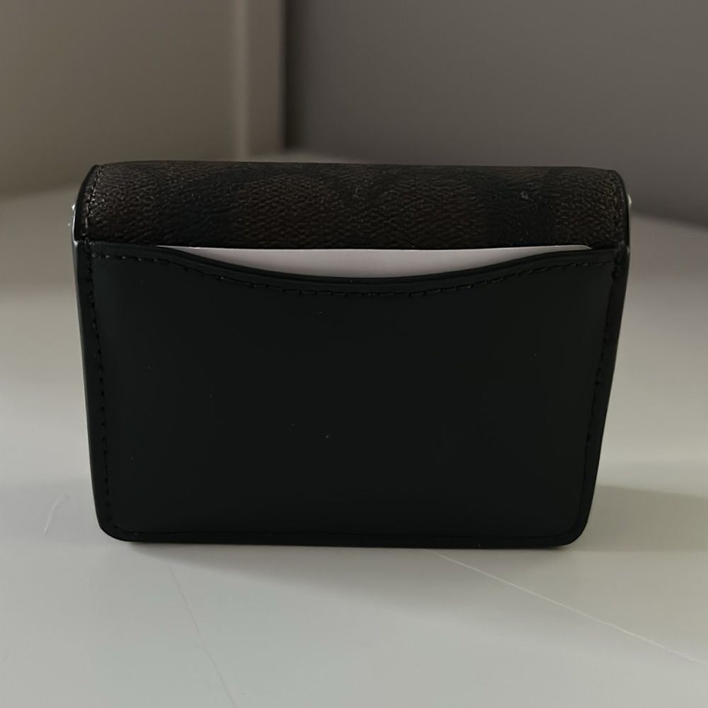 Coach Mini Wallet On A Chain In Signaure Canvas - Picture 3 of 6